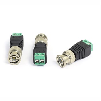 Штекер BNC  2pin с клеммной колодкой под винт