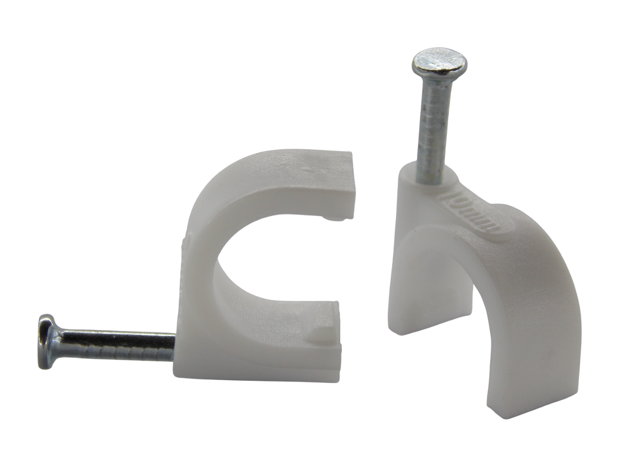 Крепёж для кабеля круглый 10мм / 100 штук