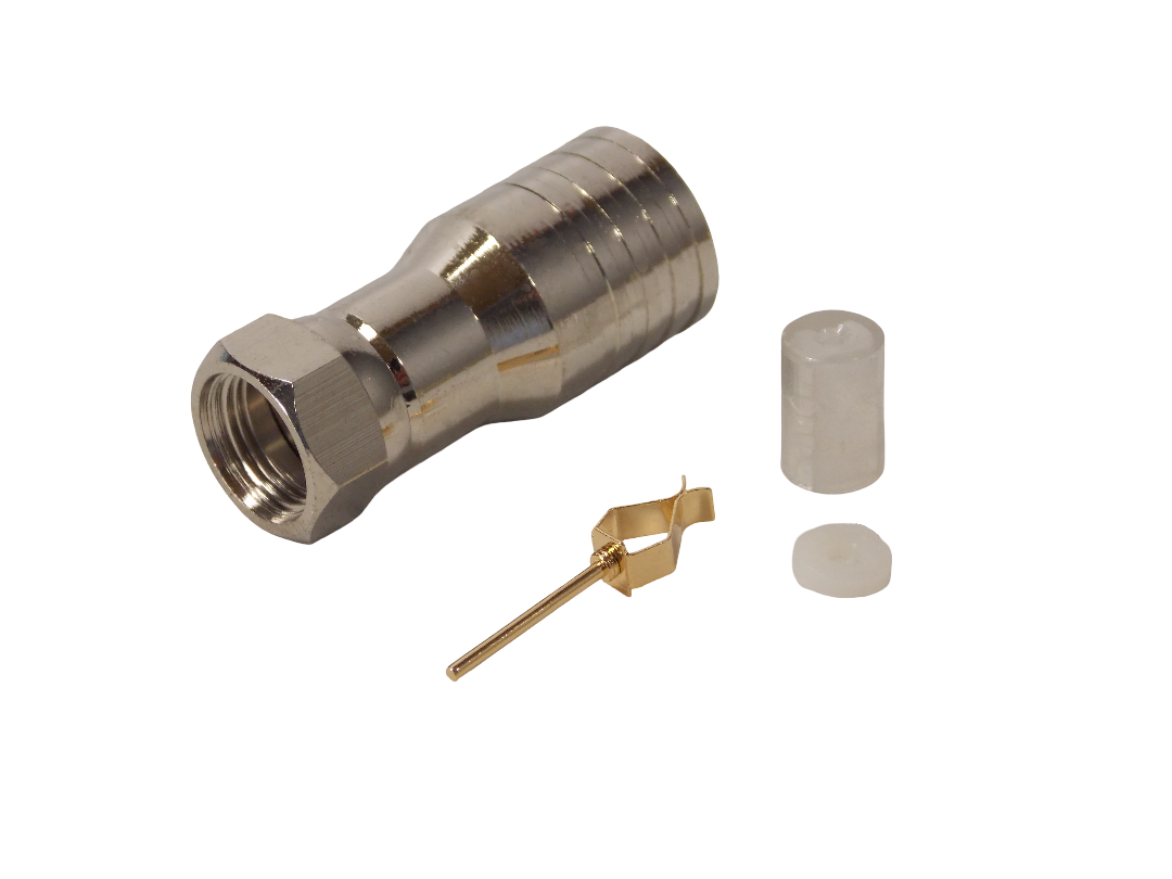 F - коннектор обжимной на  кабель RG - 11 