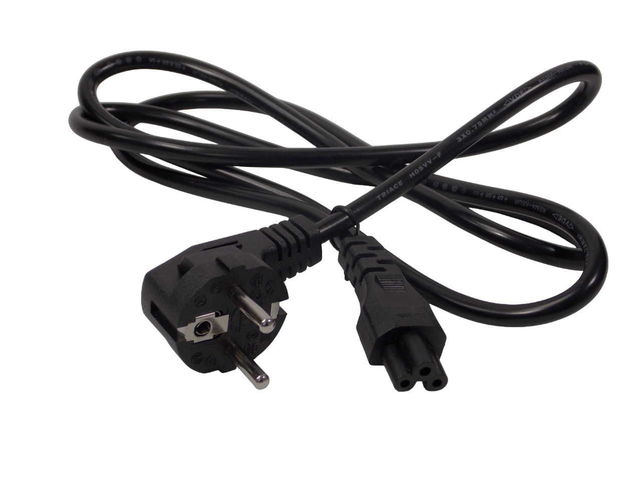 Сетевой  компьютерный шнур питания / 1.5 метра / черный  