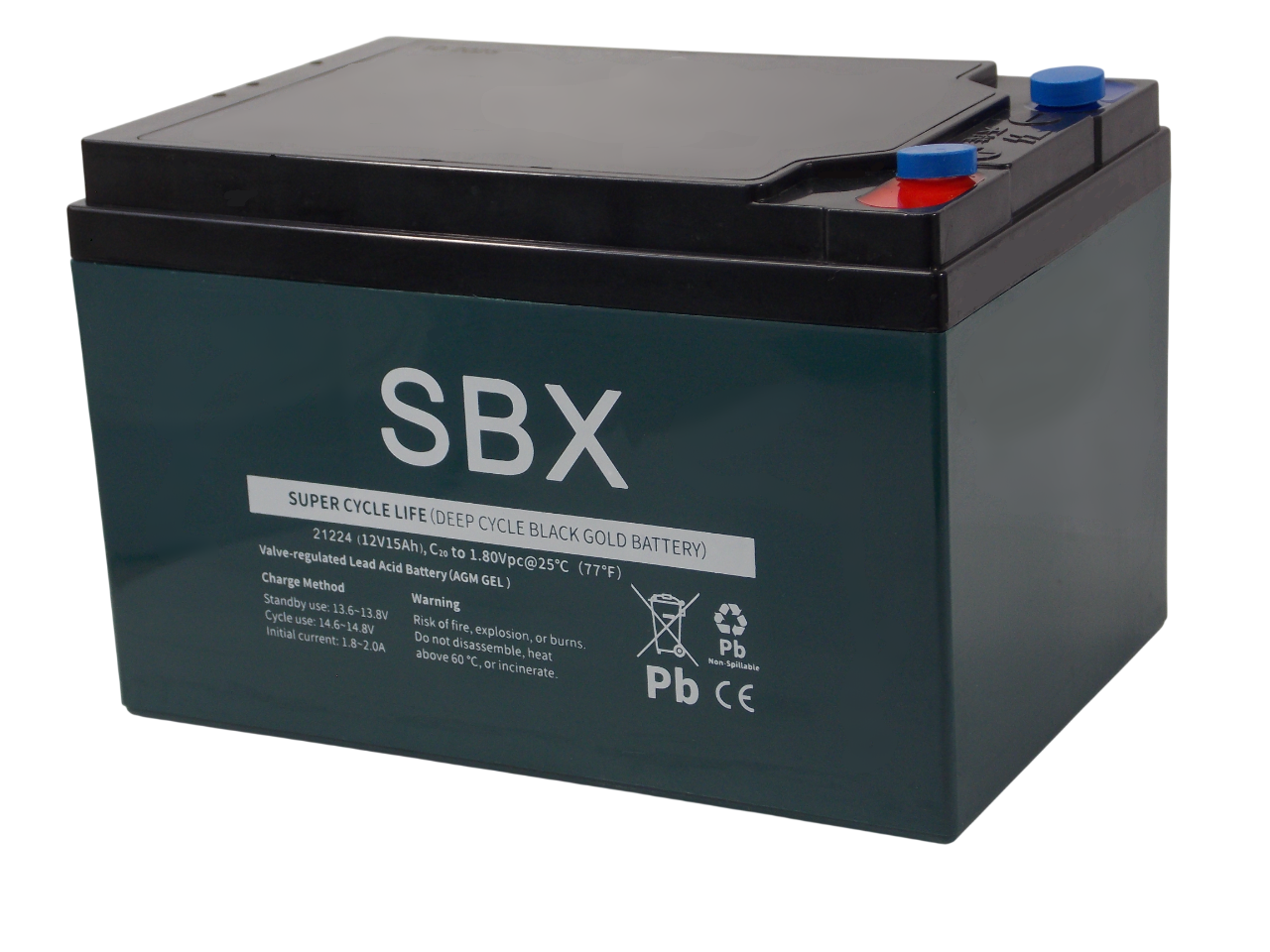 Свинцово - кислотный аккумулятор  12В - 15A/ч  