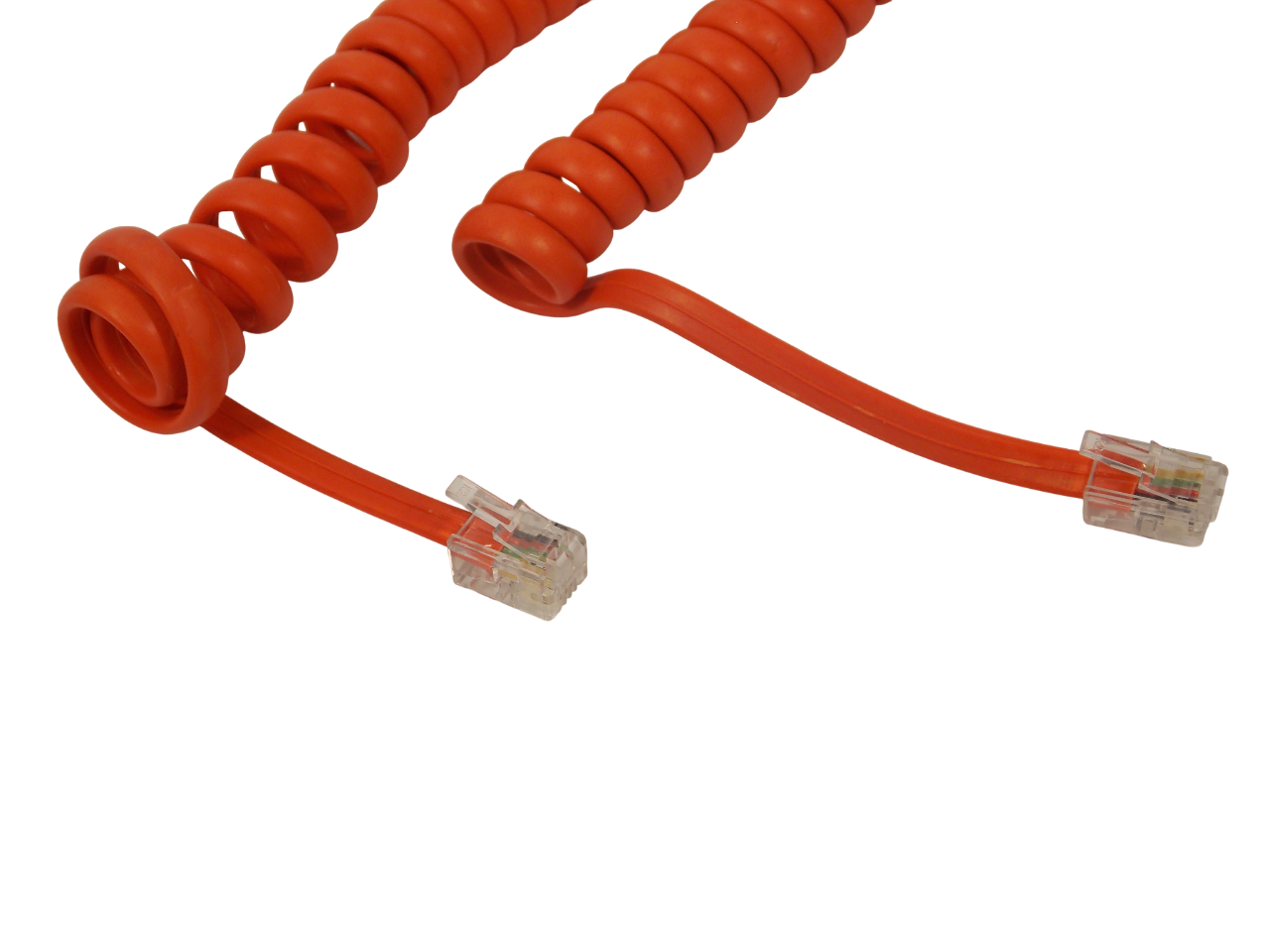 Шнур телефонный витой / красный / 15 метров 