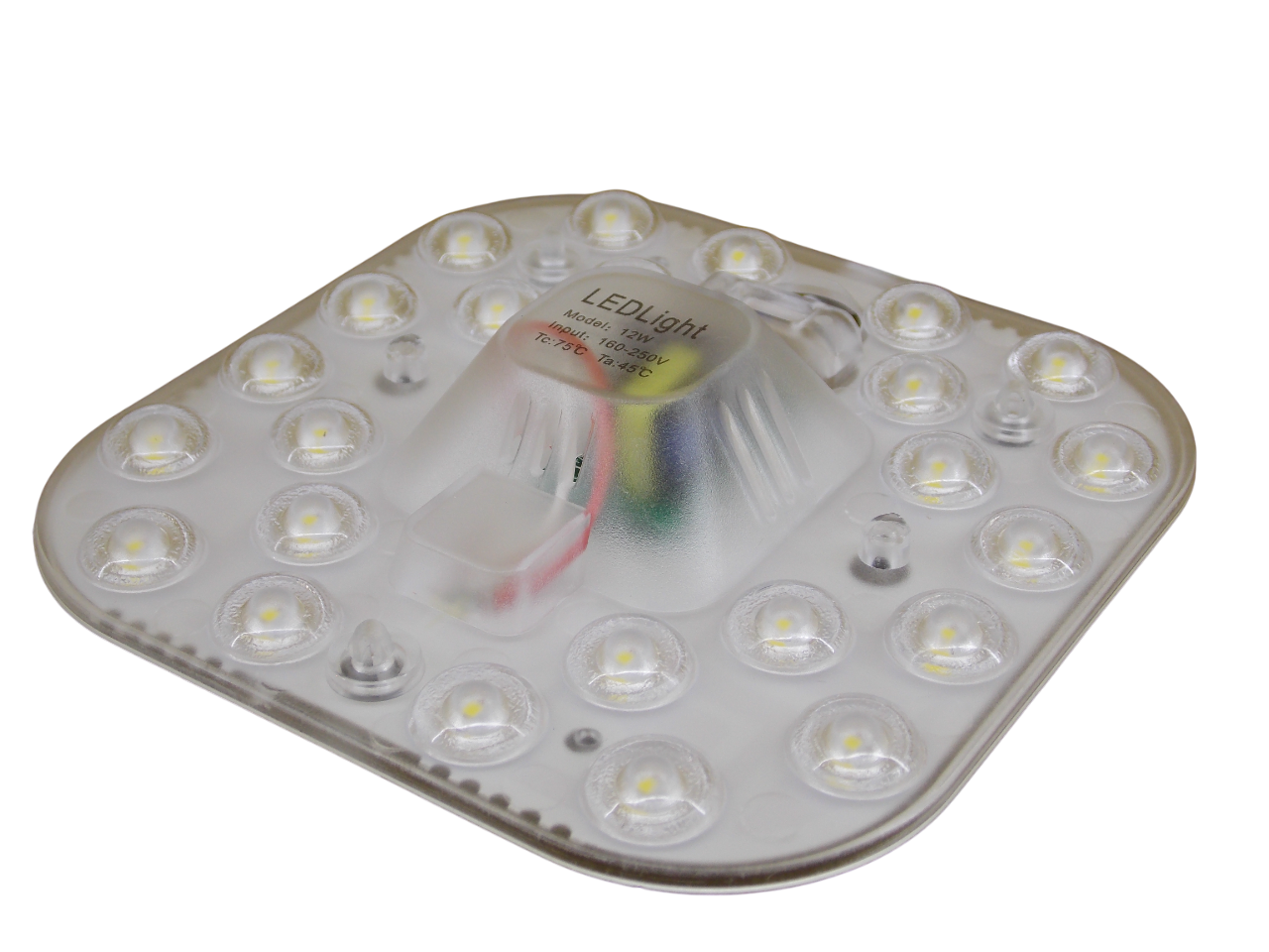 Светодиодный модуль квадратный  220В - 12Вт - 6500К - 24Led 