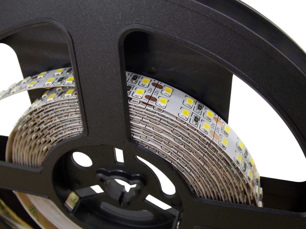 Светодиодная лента 12В -  240Led/м -  22Вт/м  белая 6000К двухрядная