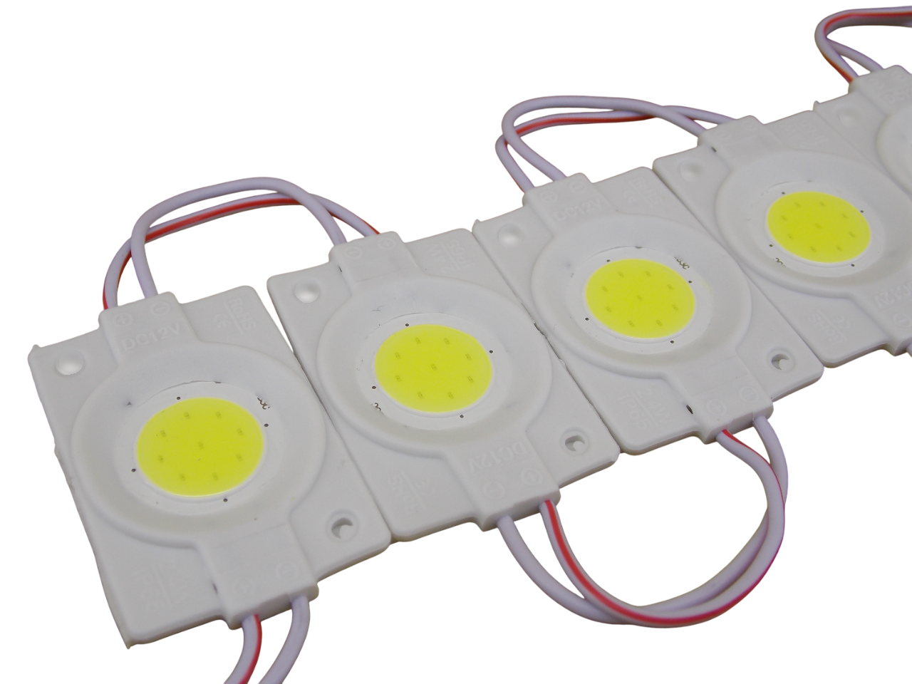 Светодиодный модуль 12В - 2.4Вт - 6000К  9Led