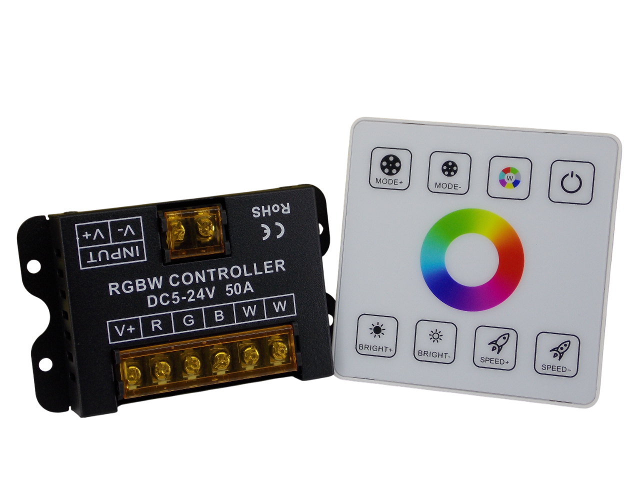 Контроллер для RGВW ленты  5-24В - 50А с пультом