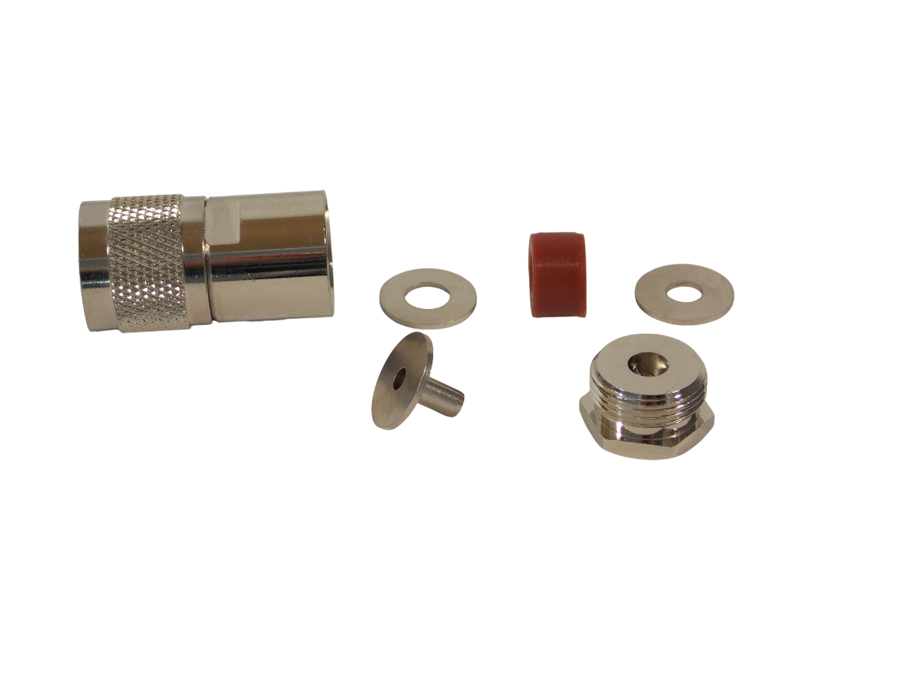 Штекер N типа на кабель  RG - 58