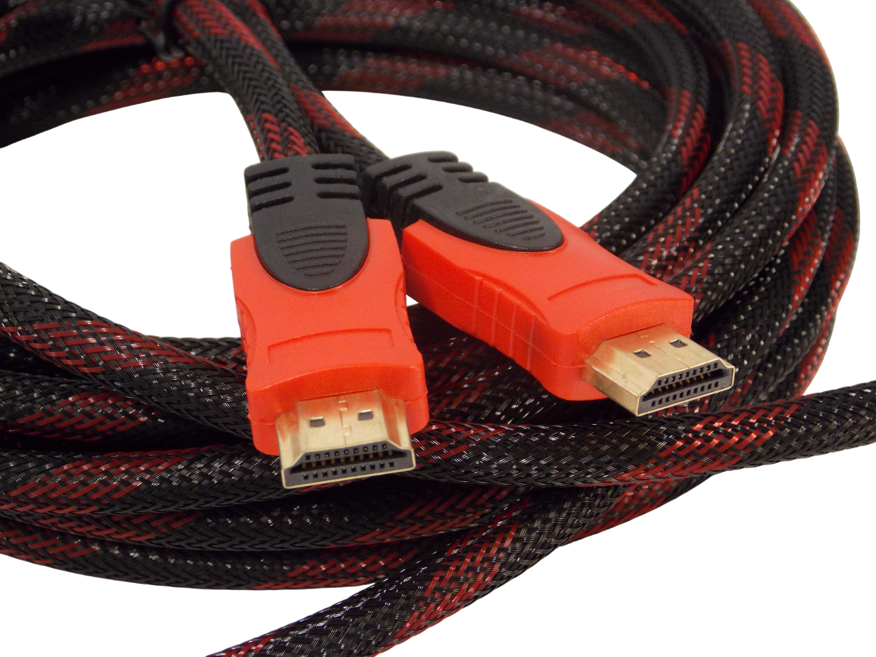 Шнур HDMI 19pin на  HDMI 19pin /  5 метров / нейлоновая оплетка