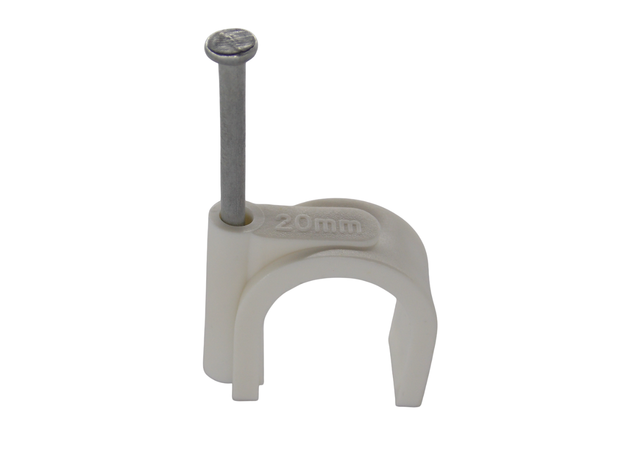 Крепеж для кабеля круглый 20мм / 100 штук