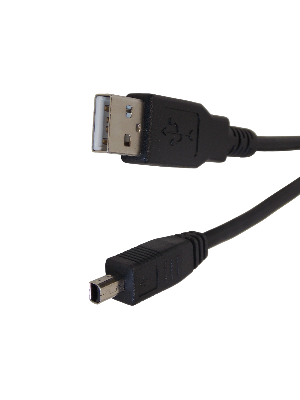 Шнур штекер  USB - A  на  штекер mini USB 4pin / 1.8 метра / черный