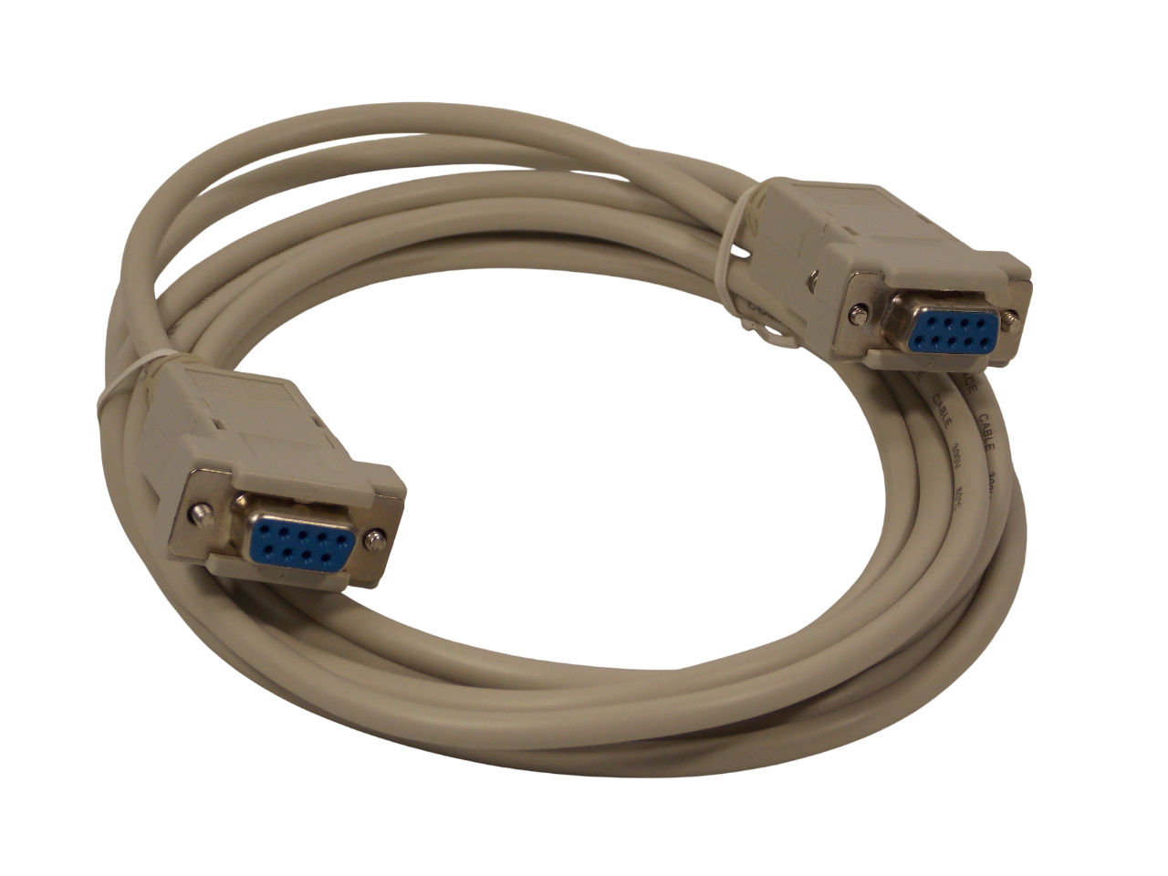 Шнур DB 9pin гнездо на DB 9pin гнездо / 3 метра / серый