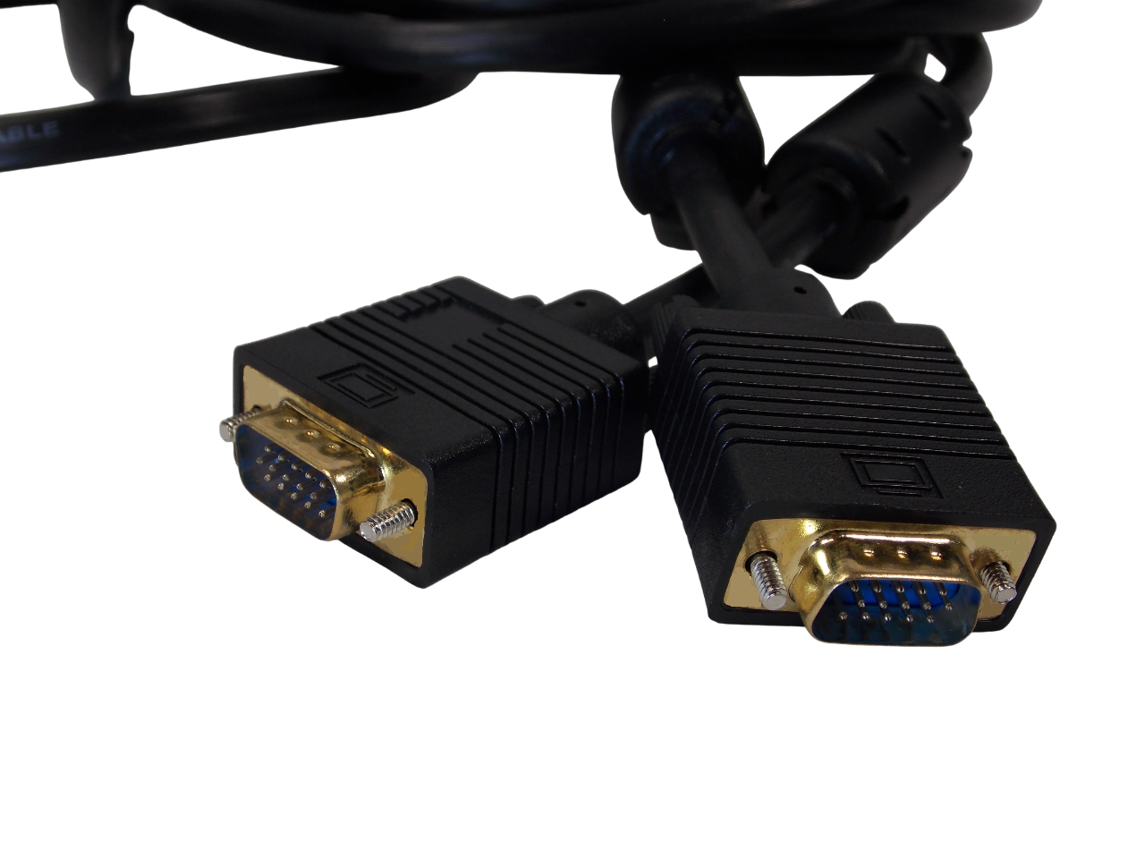 Шнур HDB 15pin на HDB15pin / литой HQ с фильтром / 5 метров / черный