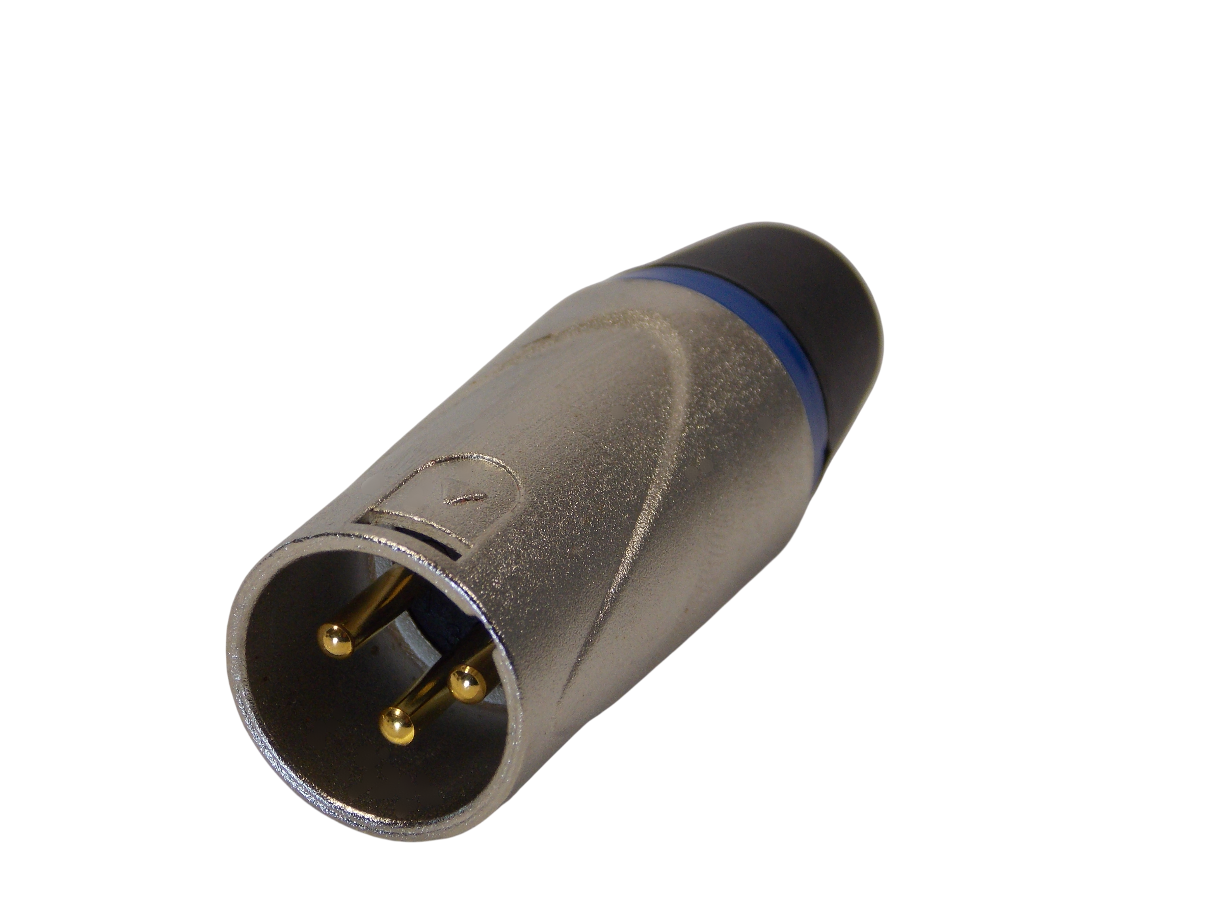 Штекер микрофонный 3pin XLR  на кабель / металл 