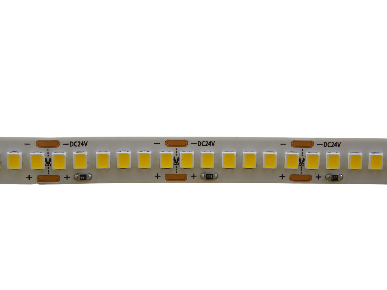 Светодиодная лента 24В -  240Led/м -  22Вт/м белая 2700К