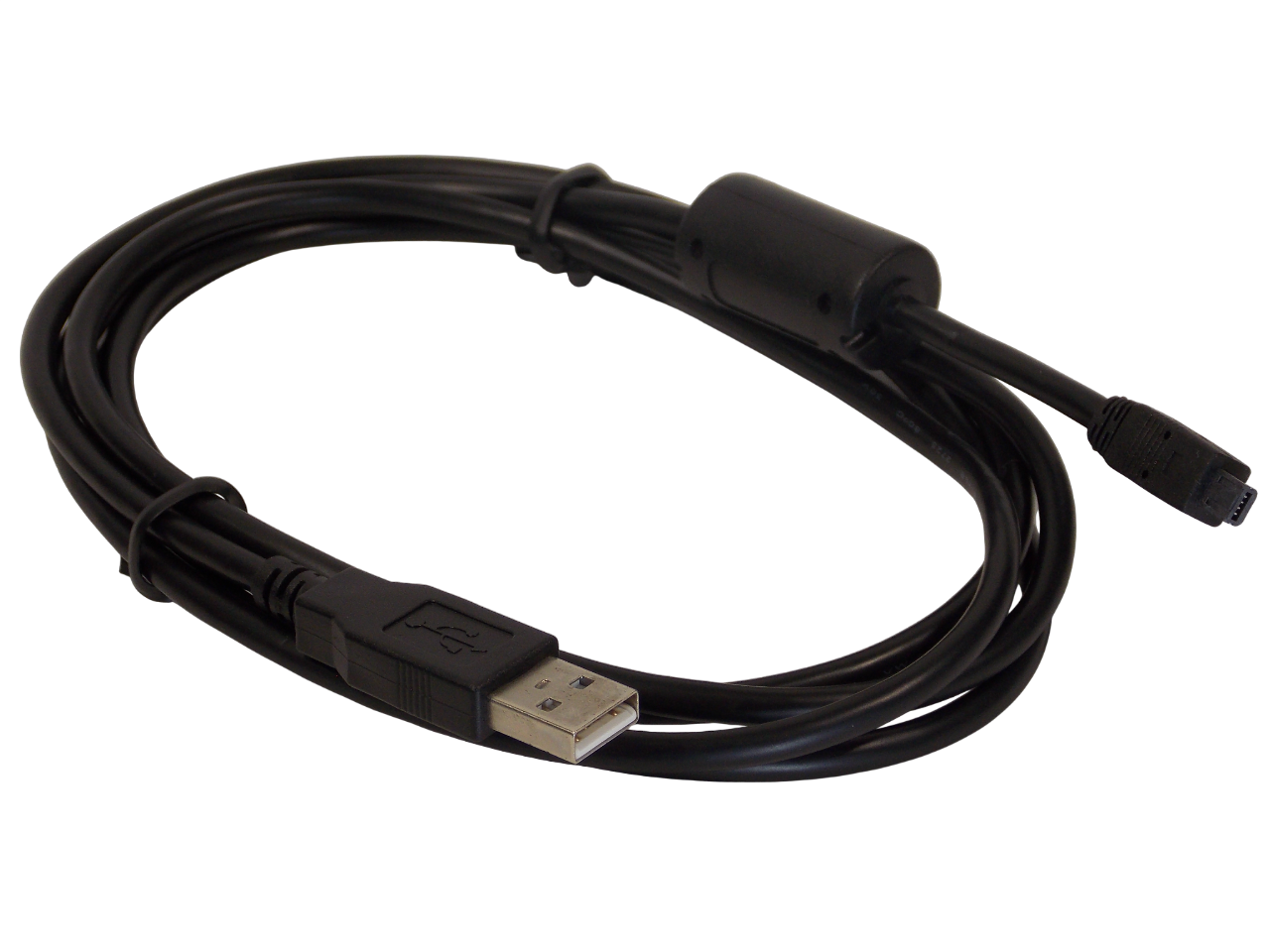 Шнур USB - А  на mini USB 4pin / 1.8 метра / черный / для цифровых камер