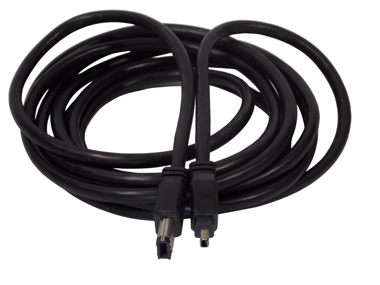 Шнур FireWire IEEE1394 6pin на 4pin / 3 метра / черный