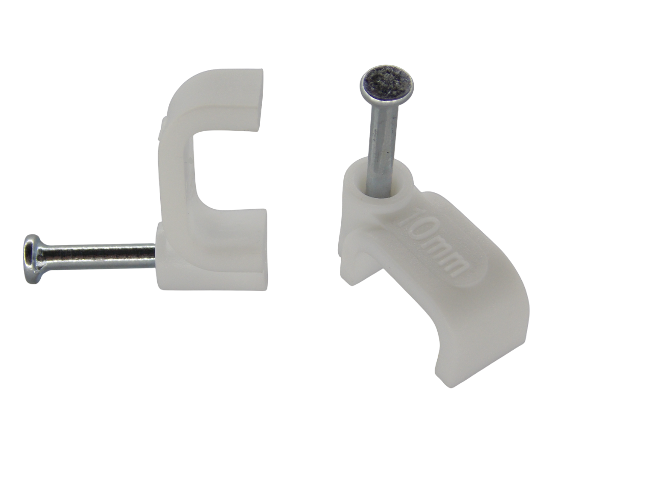 Крепеж для кабеля плоский 10мм / 100 штук