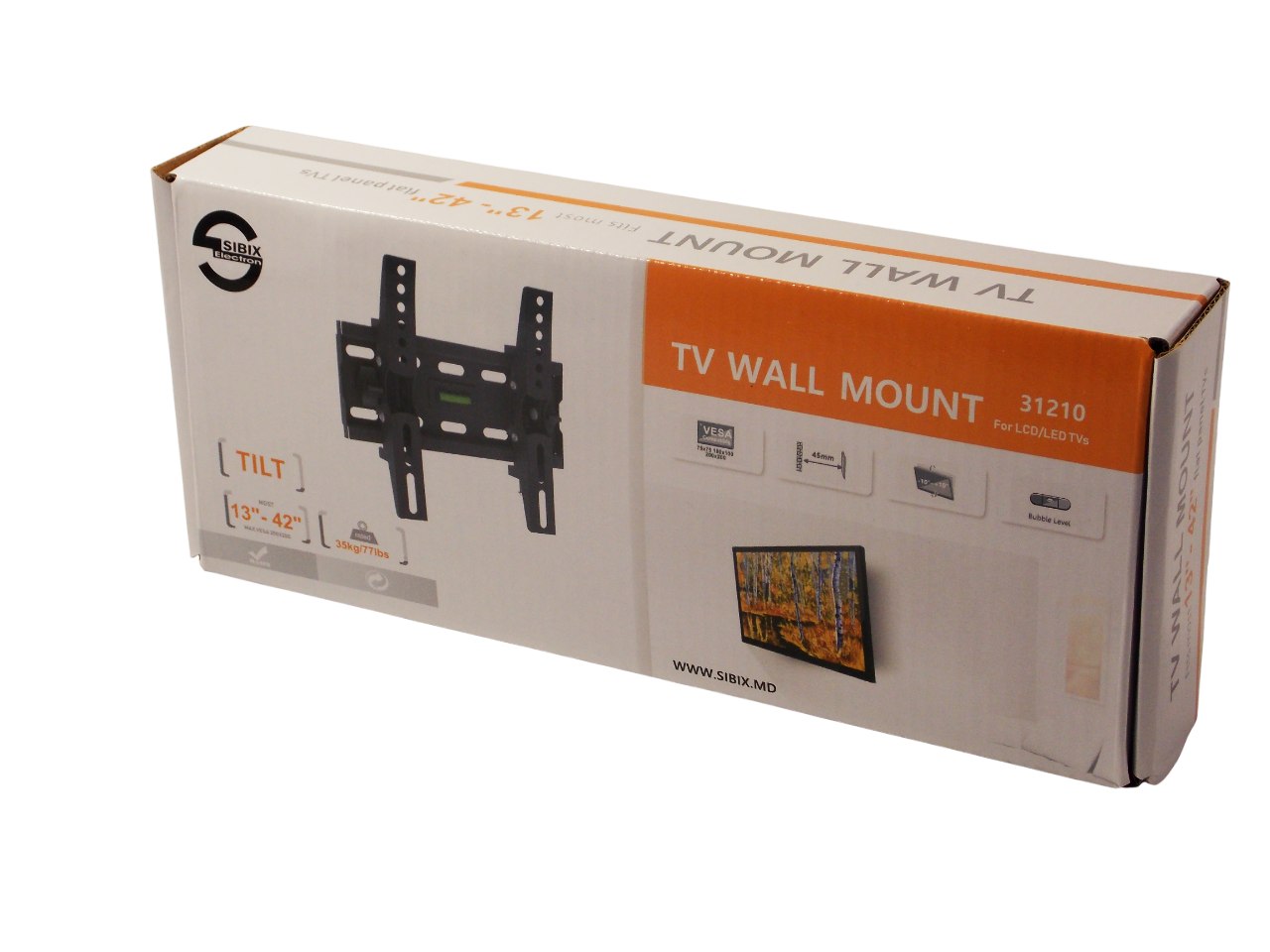 Настенное крепление для телевизора  13"- 42" / 35кг / 200*200мм