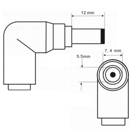 Блок питания для  HP 18.5В - 4.74A - 87Вт размер штекера 7.4*5.0 мм