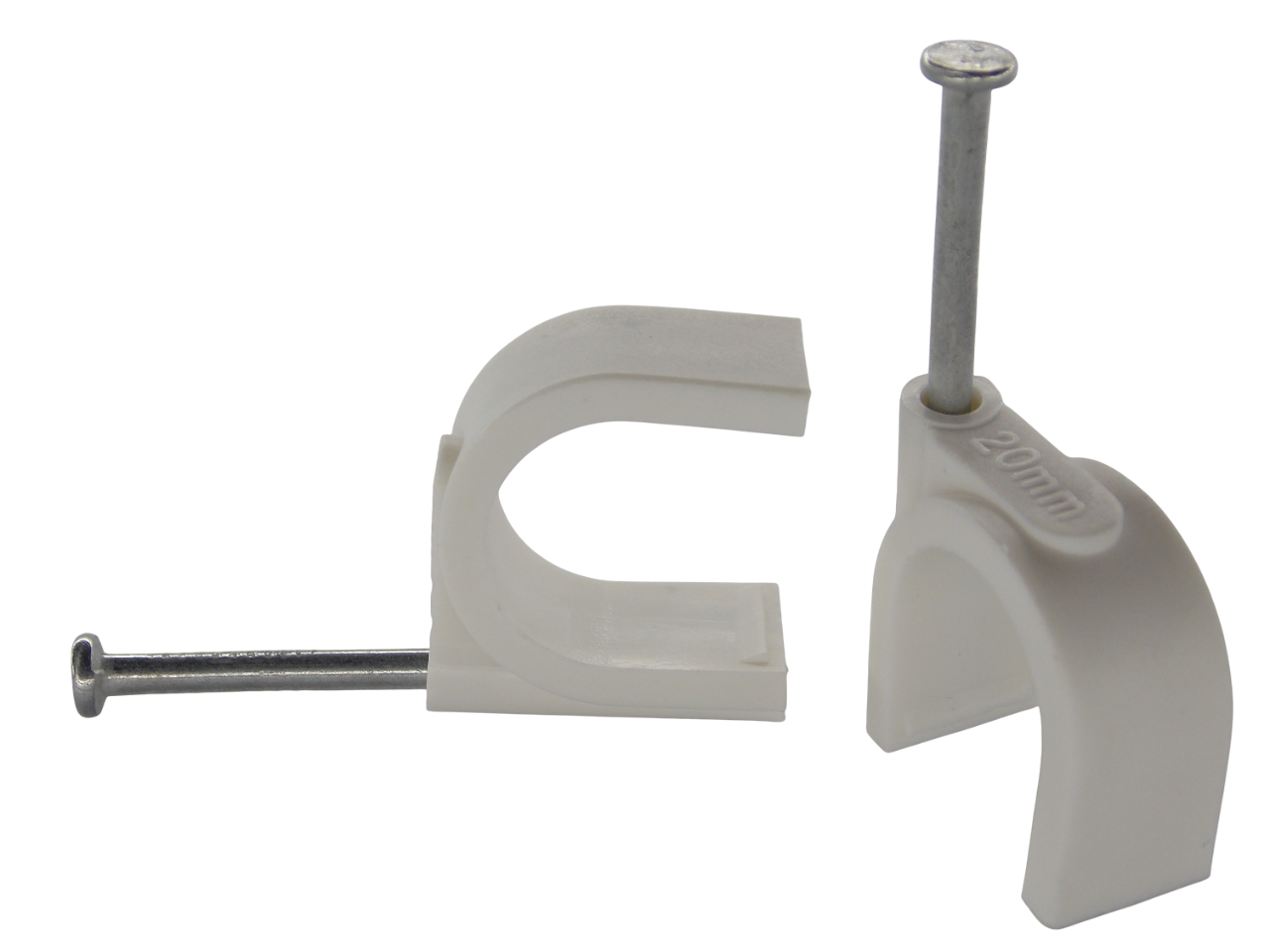 Крепеж для кабеля круглый 20мм / 100 штук