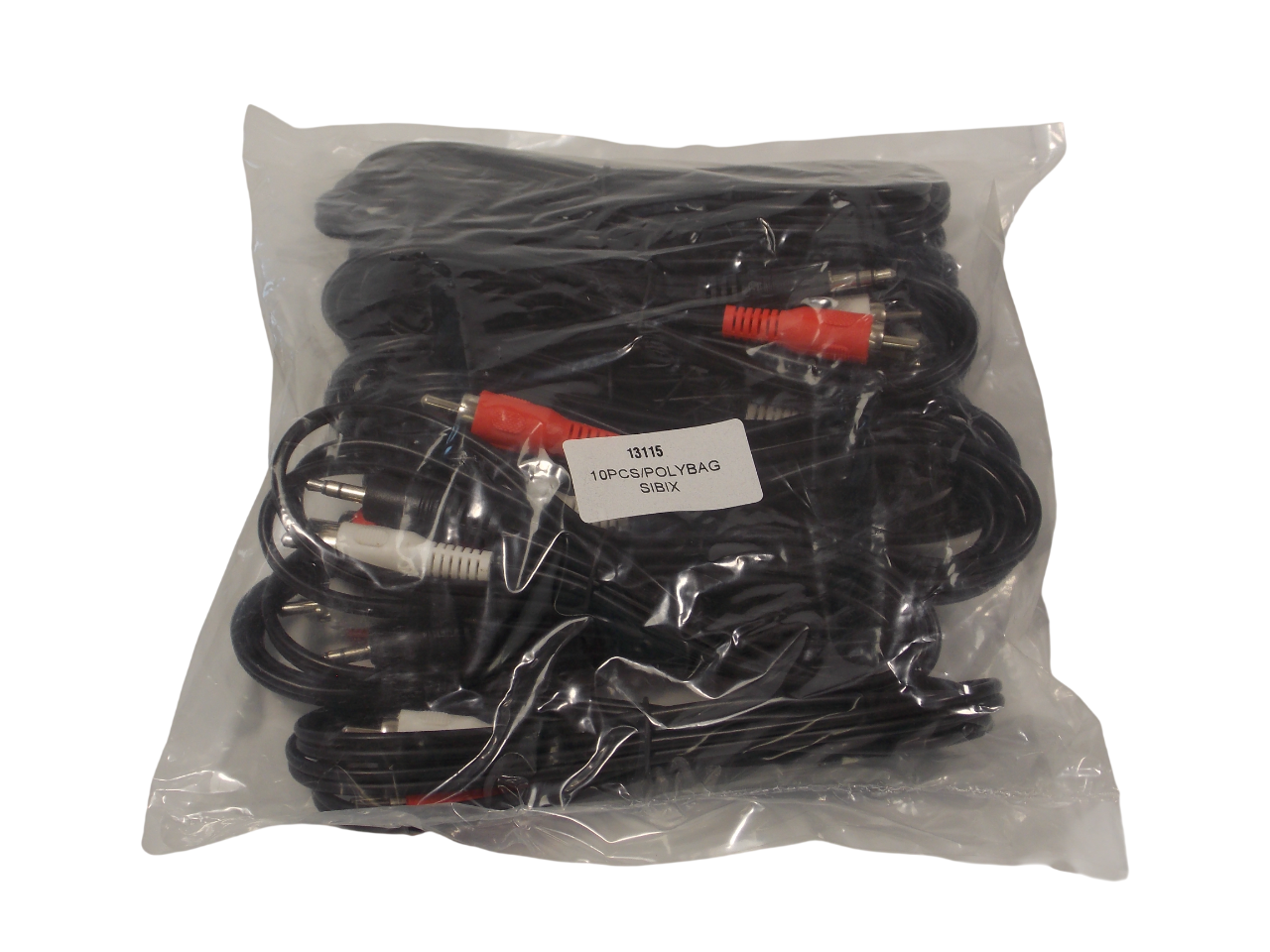 Шнур jack 3.5 мм стерео на 2 х RCA / 1.2 метра / черный