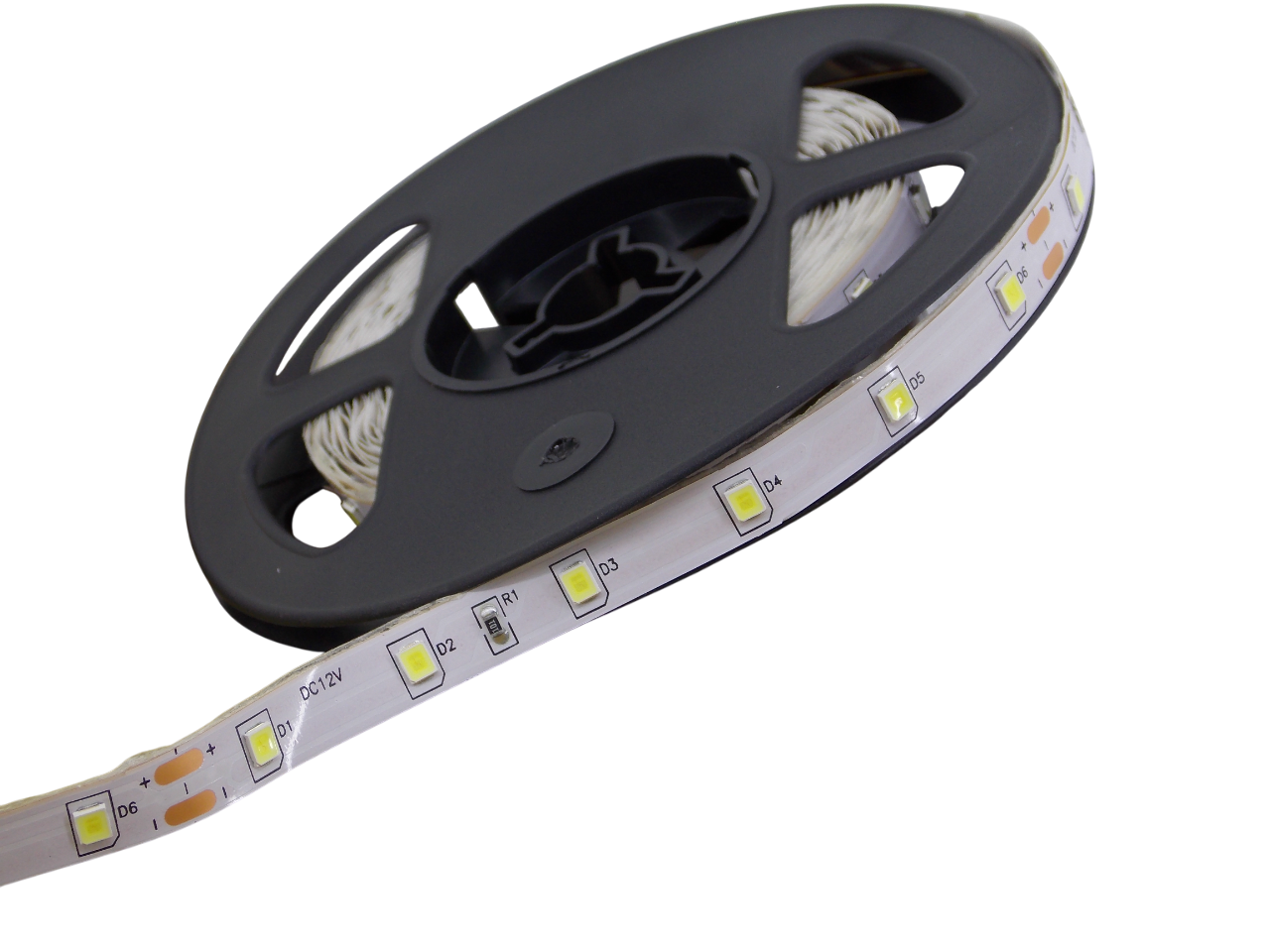 Светодиодная лента 12В -  60Led/м - 4.8 Вт/м белая 6000К