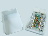 Розетка телефонная EURO Х 2 накладная (6р4с)