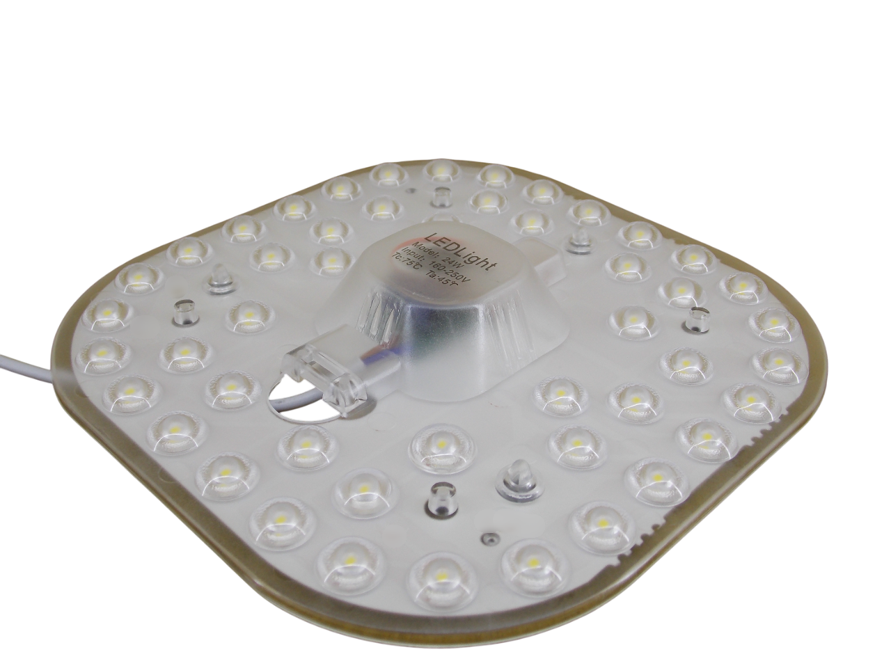 Светодиодный модуль квадратный 220В - 24Вт - 6500К  48Led 