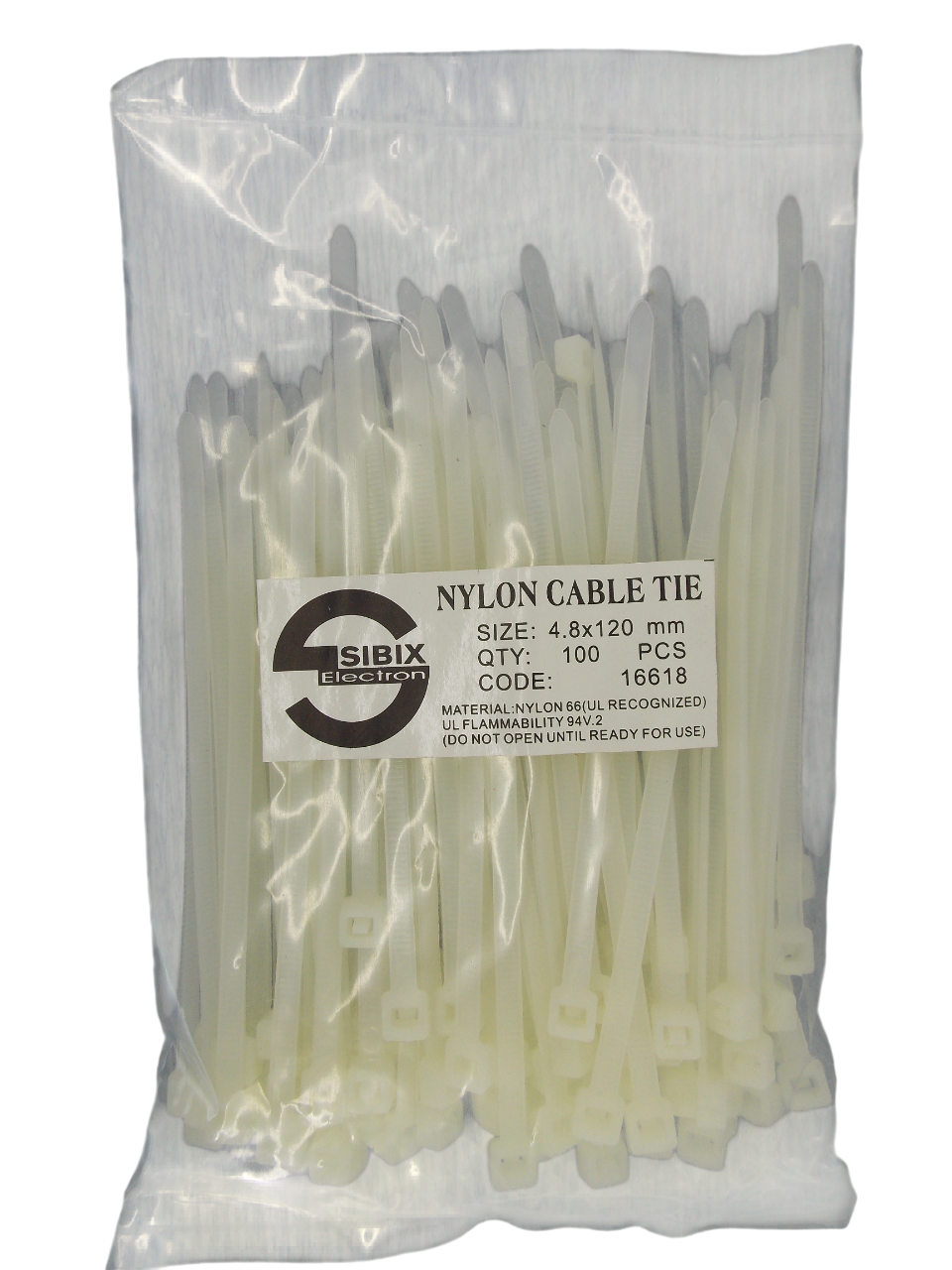 Кабельные стяжки нейлоновые  4.8х120мм / 100 штук