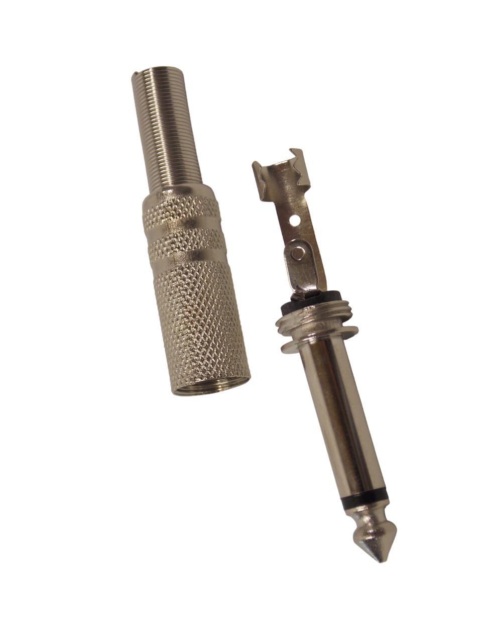 Штекер 6.3мм моно / металл 