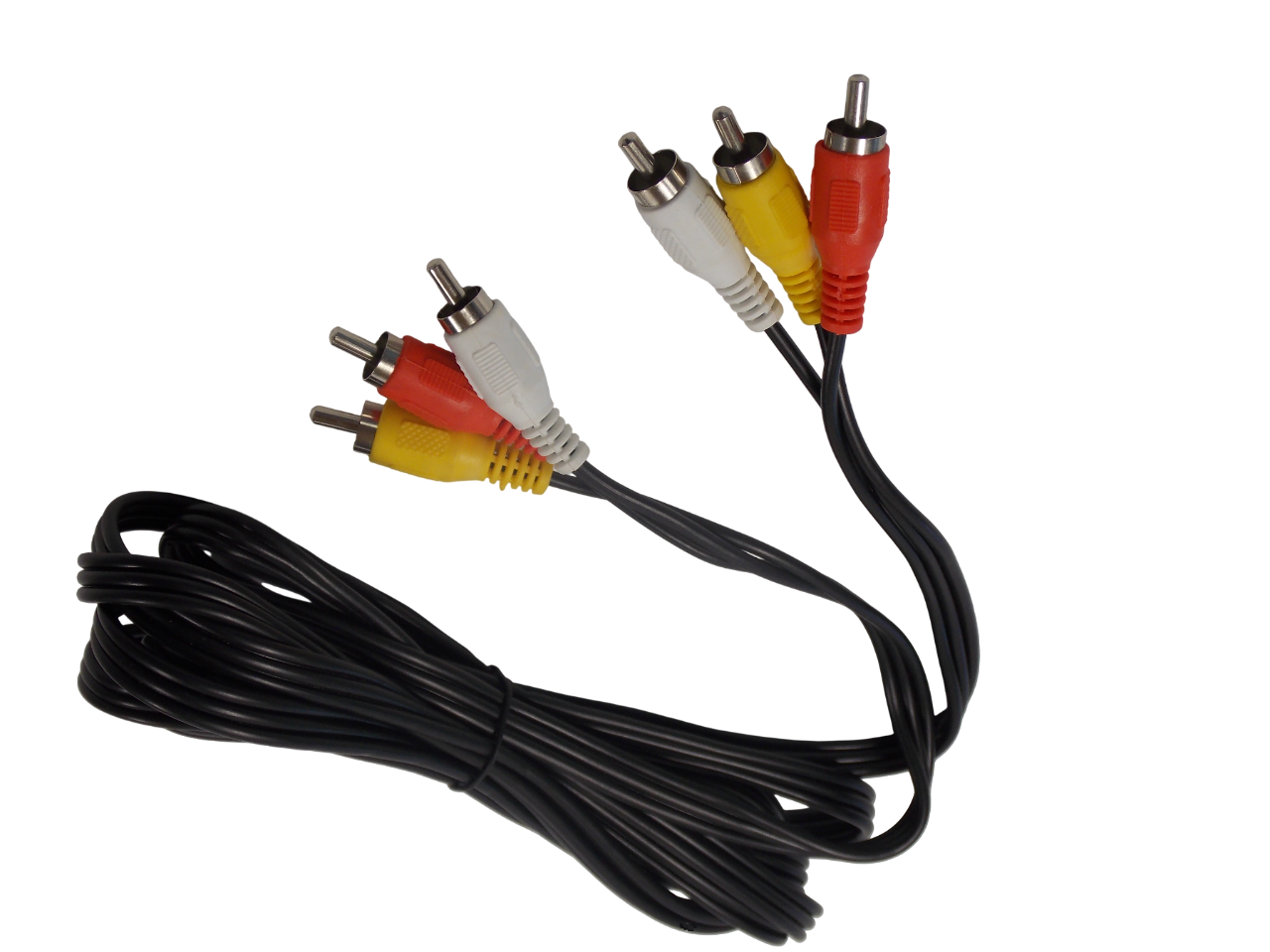 Шнур 3 х RCA на 3 х RCA  / 2.5 метра / черный 