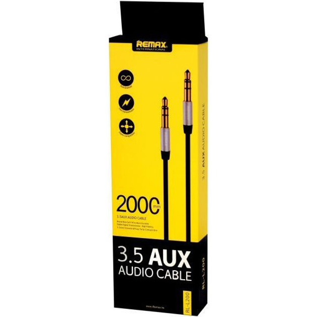 Аудио кабель Remax RL-L 200 3.5mm miniJack  miniJack