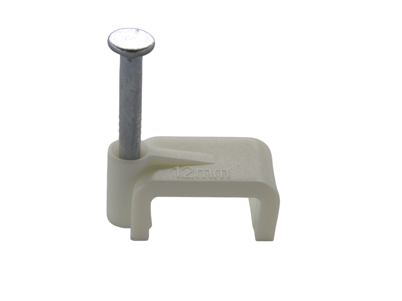 Крепёж для кабеля плоский 12мм / 100 штук