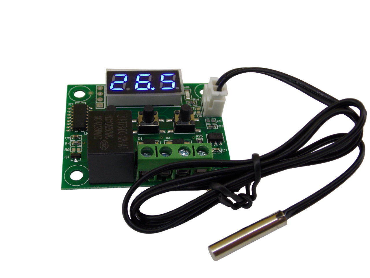 Терморегулятор 12В бескорпусной диапазон измерения температуры -50+110С 