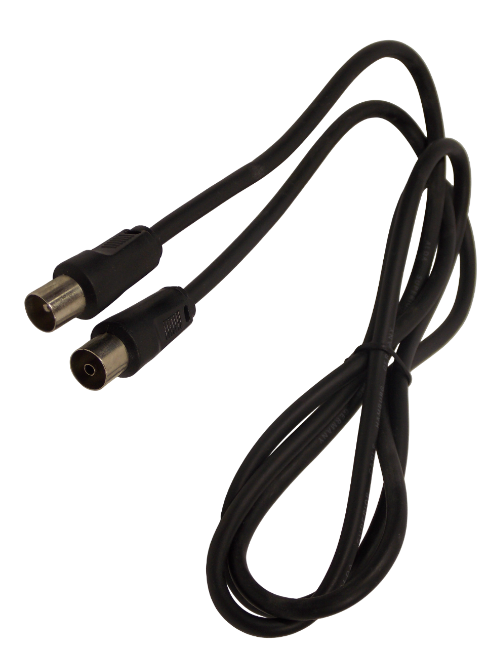 Шнур TВ разъем на - TВ гнездо / 1.5 метра / черный