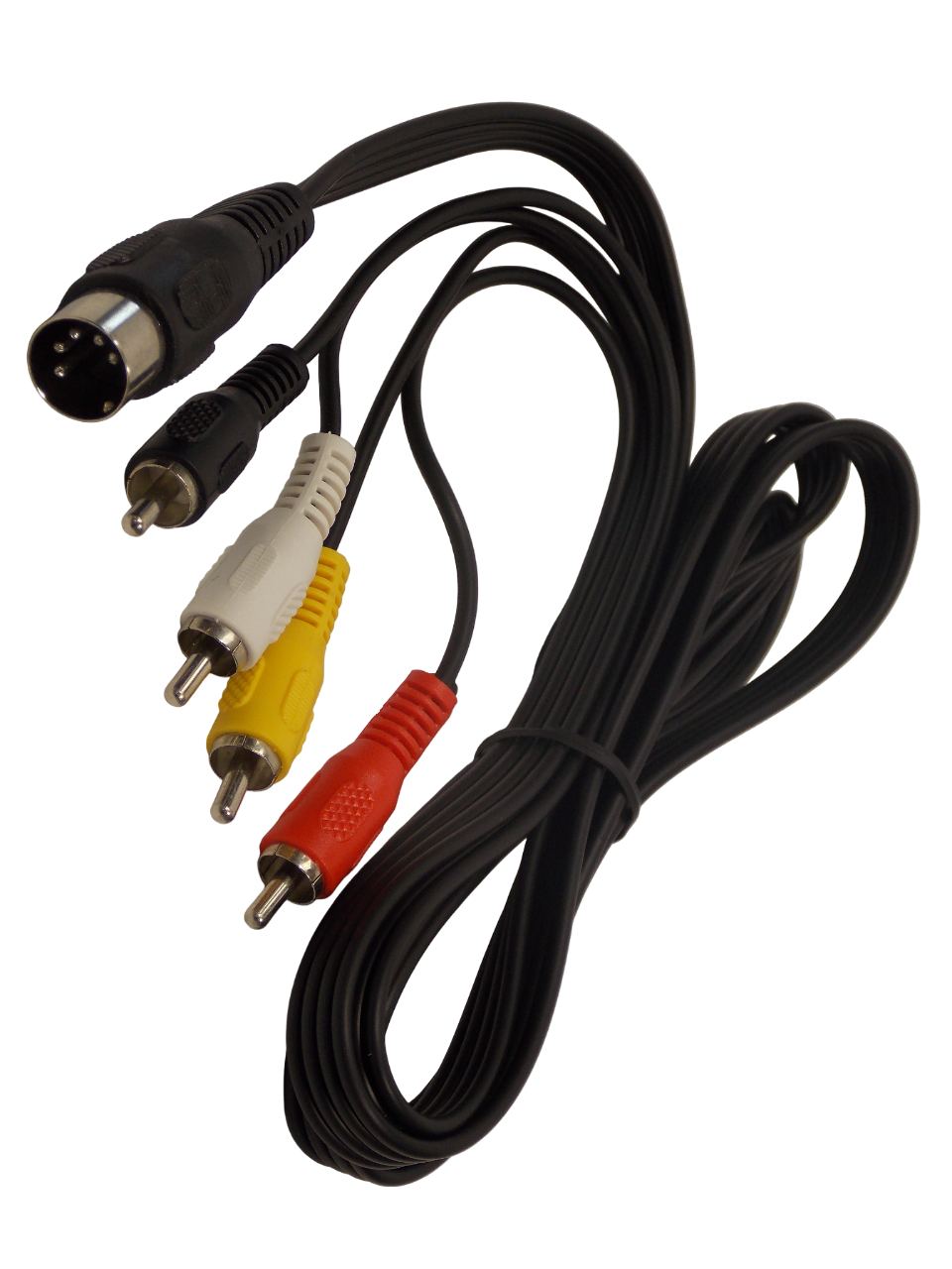 Шнур DIN 5 - контактный  на 4 RCA / 1.5 метра / черный