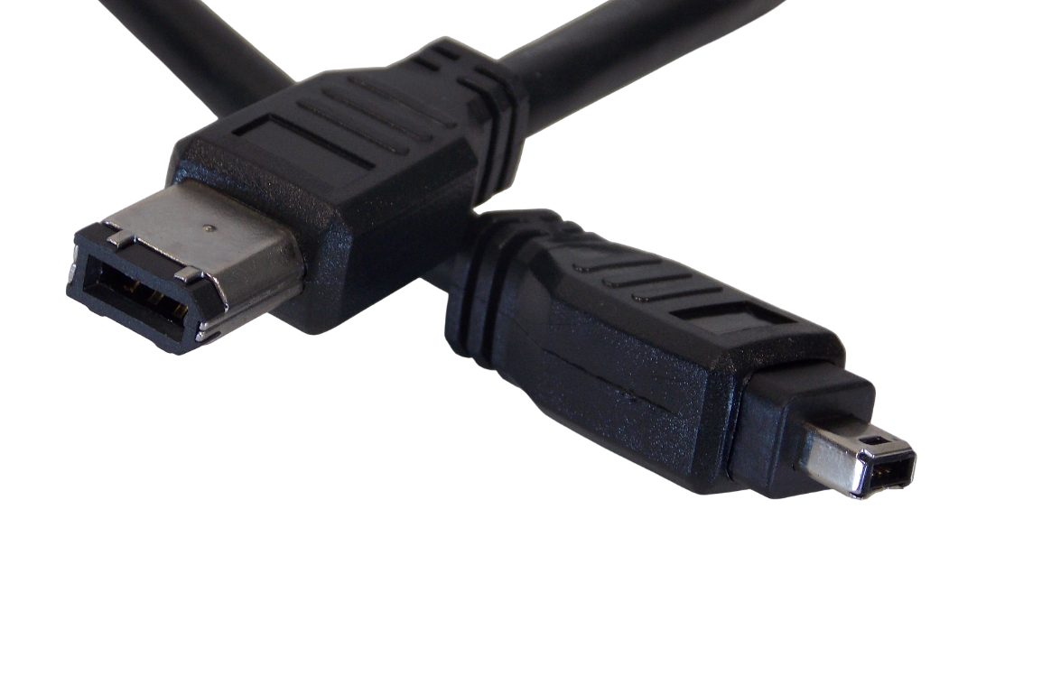 Шнур FireWire  IEEE1394 6pin на 4pin / 1.8 метра / черный