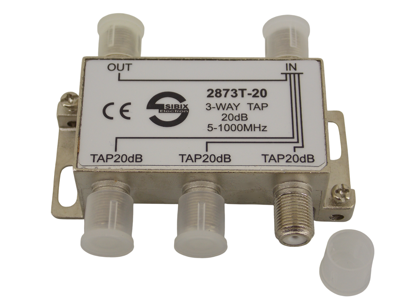 Телевизионный антенный сплиттер ТАР на 3 выхода под F- разъем  20дБ