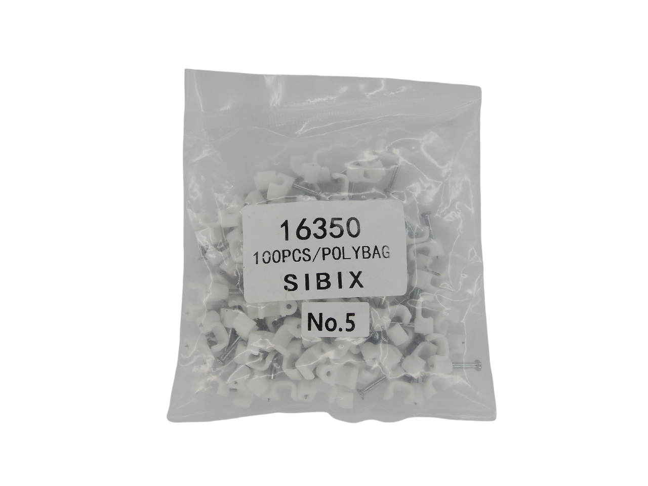 Крепёж для кабеля  плоский 5мм / 100 штук  