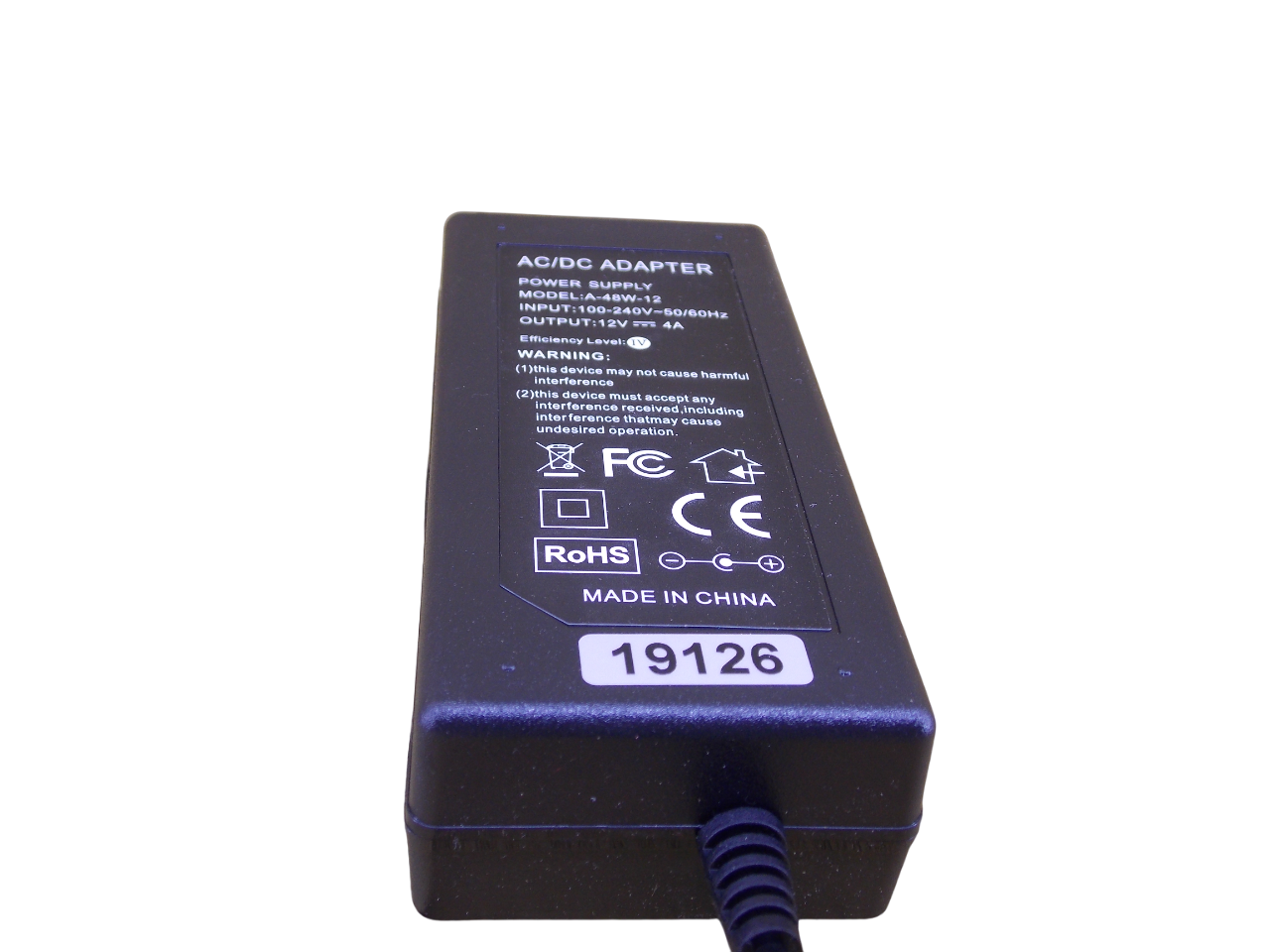 Блок питания 12В - 4A - 48Вт размер штекера 5.5*2.5мм