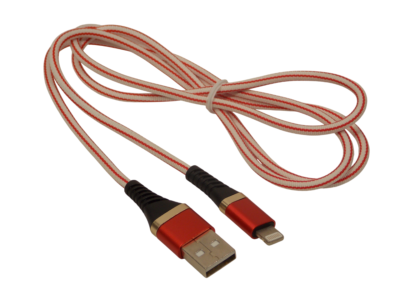 Шнур USB - A на Apple Lightning 8pin / 1 метр /  нейлоновая оплетка