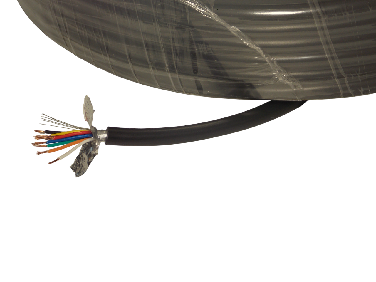 Кабель аудио - видео 8 х 7 / 0.15 мм / медный / экранированный / 100 метров