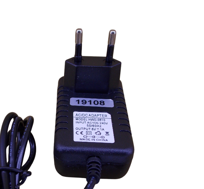 Блок питания 8В - 1A - 8Вт размер штекера 5.5*2.5мм