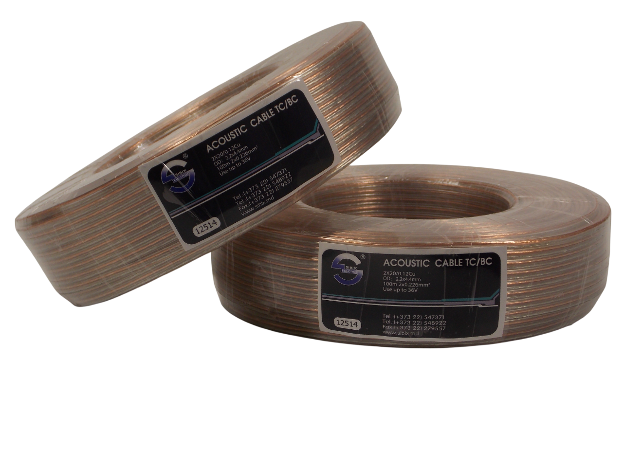 Кабель акустический 2 х 0.226 мм² / 100 метров