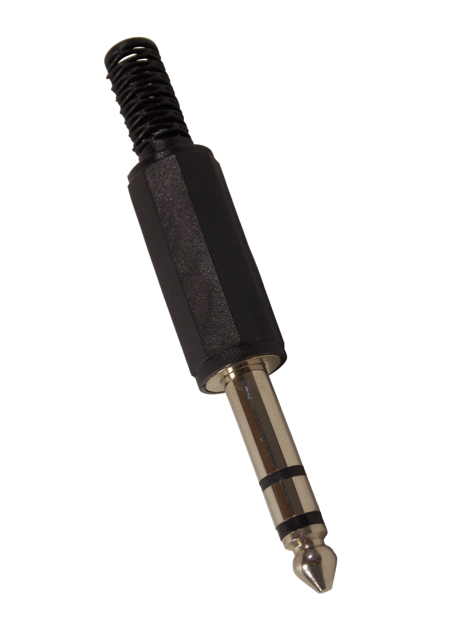 Штекер 6.3 мм стерео / пластик