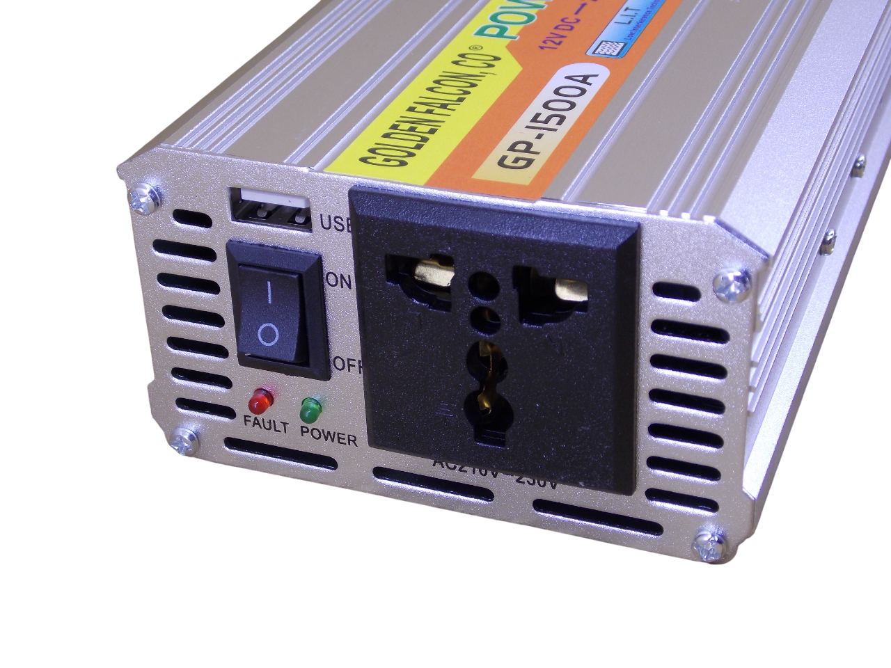 Инвертор напряжения GP-1500A  12В - 220В - 1500Вт