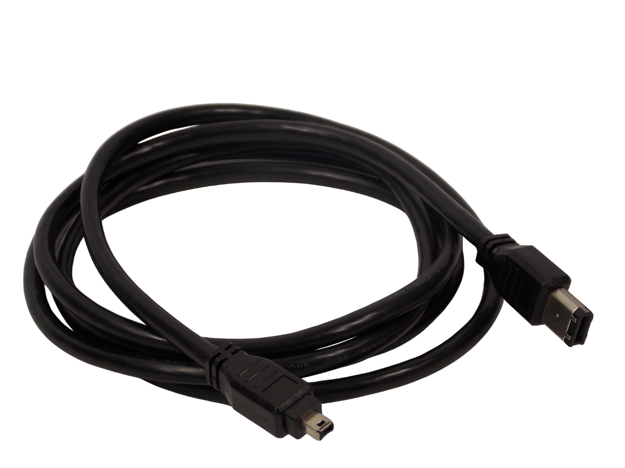 Шнур FireWire  IEEE1394 6pin на 4pin / 1.8 метра / черный