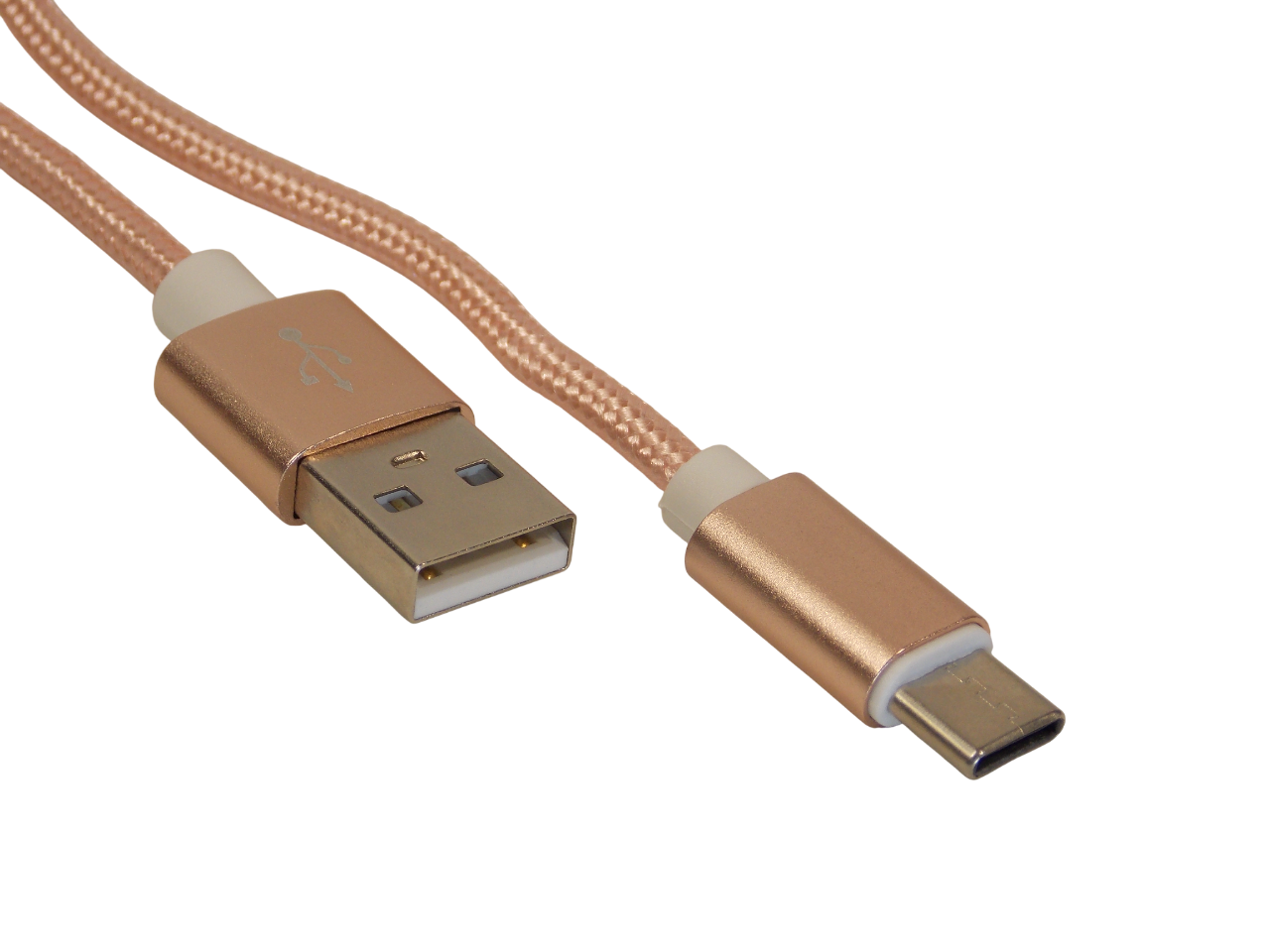 Шнур USB - A штекер на Type - C штекер / 1.0 метр / в нейлоновой оплетке