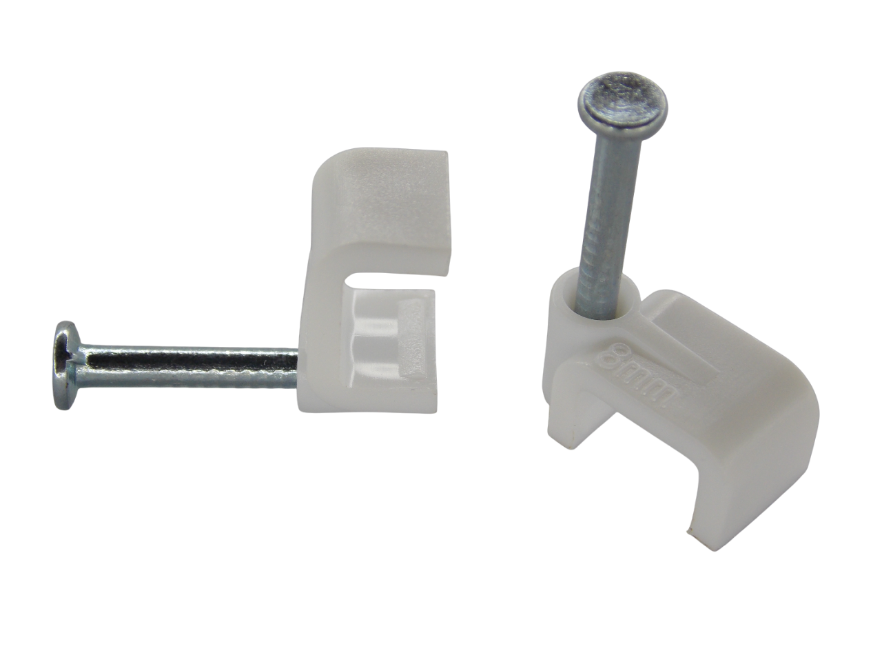 Крепёж для кабеля плоский 8мм / 100штук