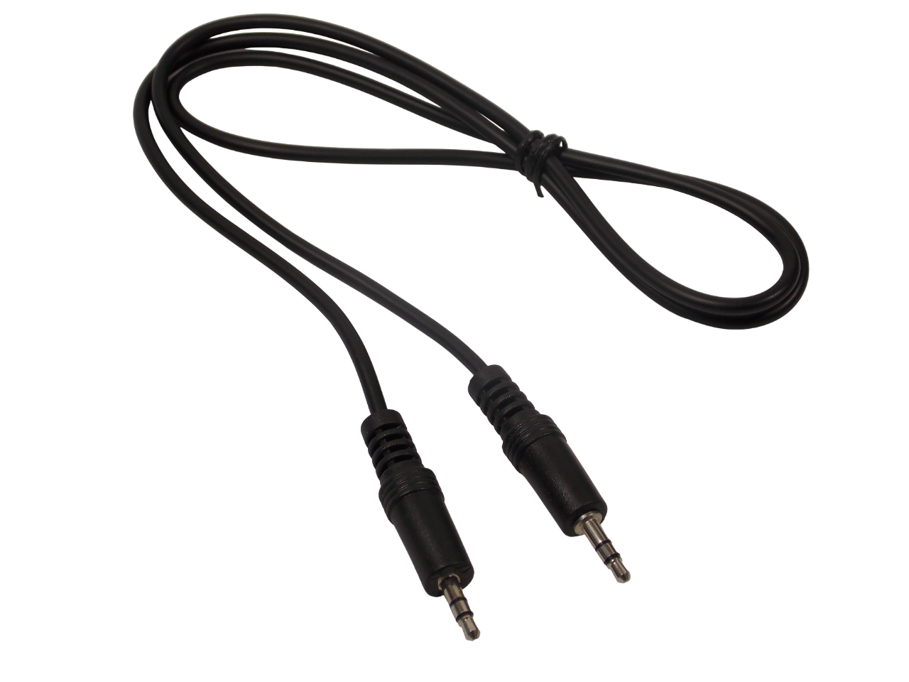 Шнур jack 3.5 мм стерео   на jack 3.5 мм стерео  / 1 метр / черный